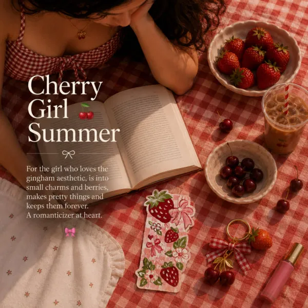Cherry_Girl_Summer_Sip_Paint_Diy_Bookmark_Kit