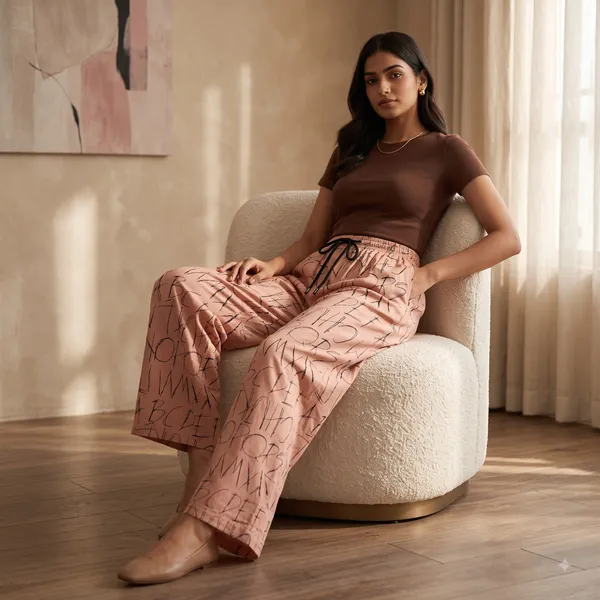 Brown_Abstract_Print_Relaxed_Fit_Sleepwear_Set_for_Women