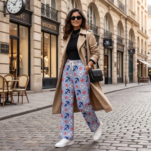 Blue_Nautical_Print_Wide_Leg_Trousers_for_Women