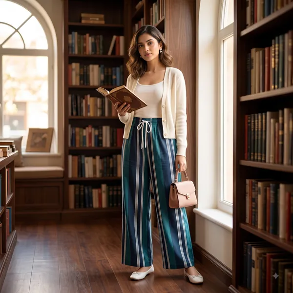 Teal_Striped_Wide_Leg_Trousers_for_Women