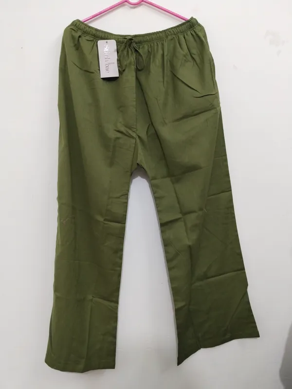 Olive_Green_Wide_Leg_Pants_for_Women