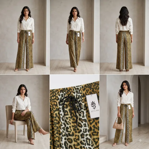 Brown_Leopard_Print_Wide_Leg_Pants_For_Women