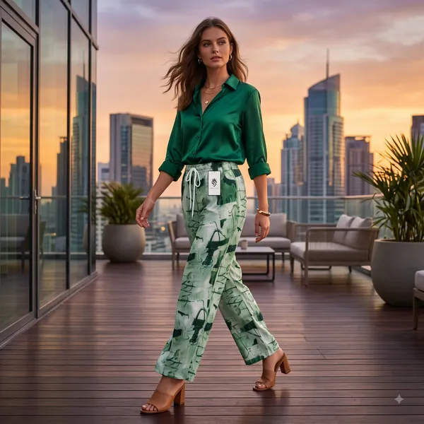 Green_Printed_Wide_Leg_Trousers_for_Women
