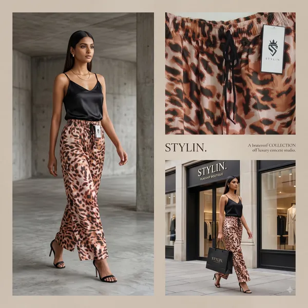 Brown_Leopard_Print_Wide_Leg_Pants_For_Women