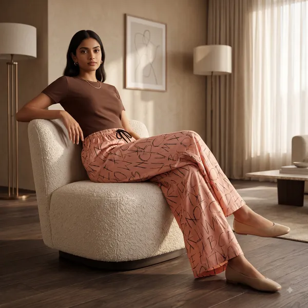 Brown_Abstract_Print_Relaxed_Fit_Sleepwear_Set_for_Women