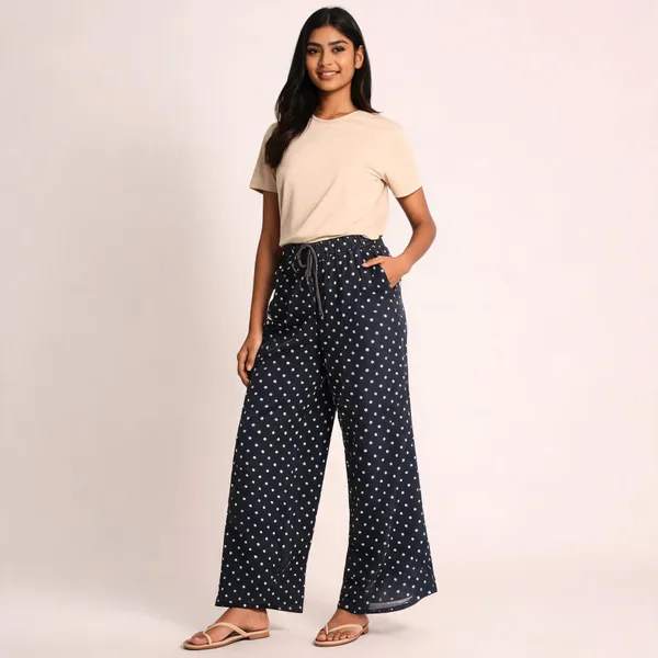 Navy_Rayon_Wide_Leg_Polka_Dot_Print_Palazzo_Pant_For_Women