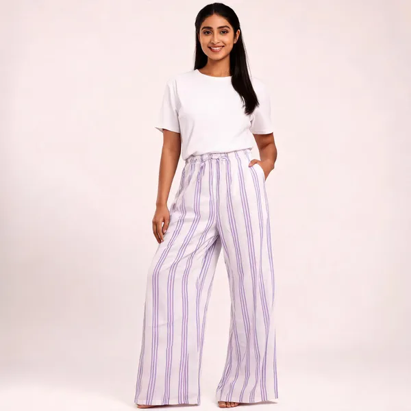 White_Purple_Rayon_Relaxed_Fit_Striped_Palazzo_Pant_For_Women