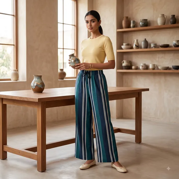 Teal_Striped_Wide_Leg_Trousers_for_Women