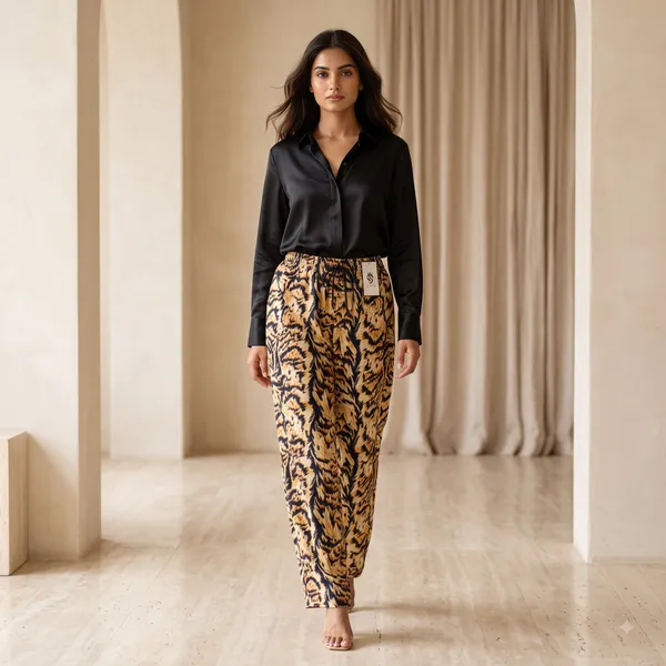 Brown_Printed_Wide_Leg_Trousers_for_Women