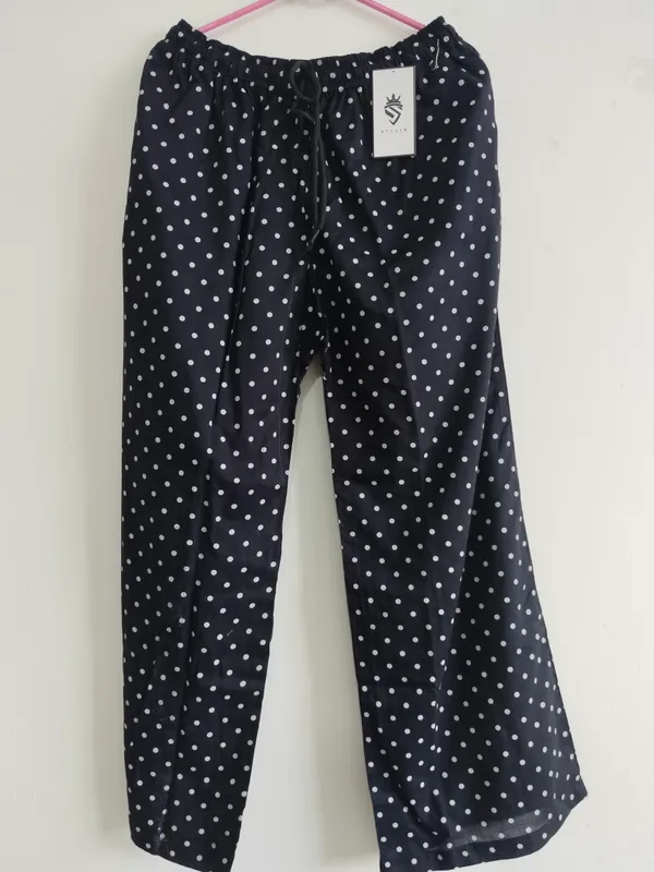 Navy_Polka_Dot_Wide_Leg_Pants_for_Women