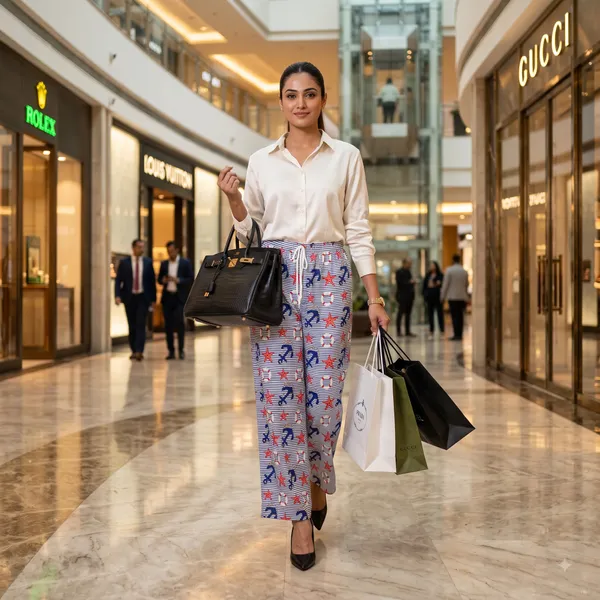 Blue_Nautical_Print_Wide_Leg_Trousers_for_Women