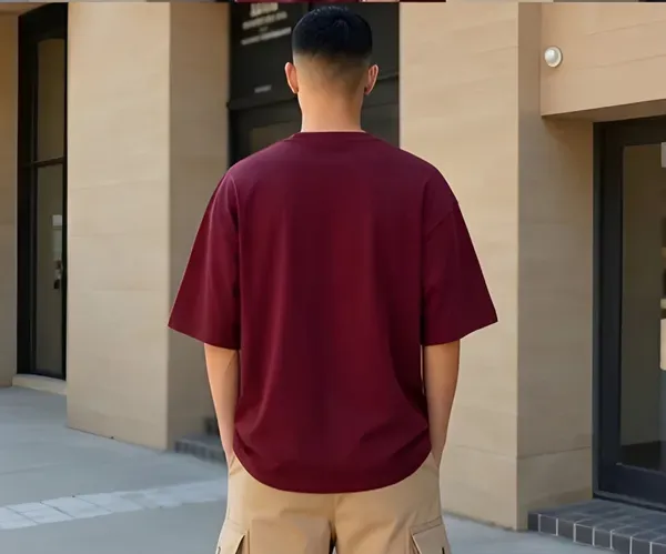 Dementor_Graphic_Print_Oversized_T_Shirt_Maroon