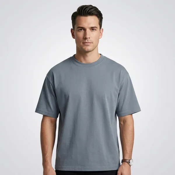 Grey_Casual_Fit_T-Shirt_for_Men