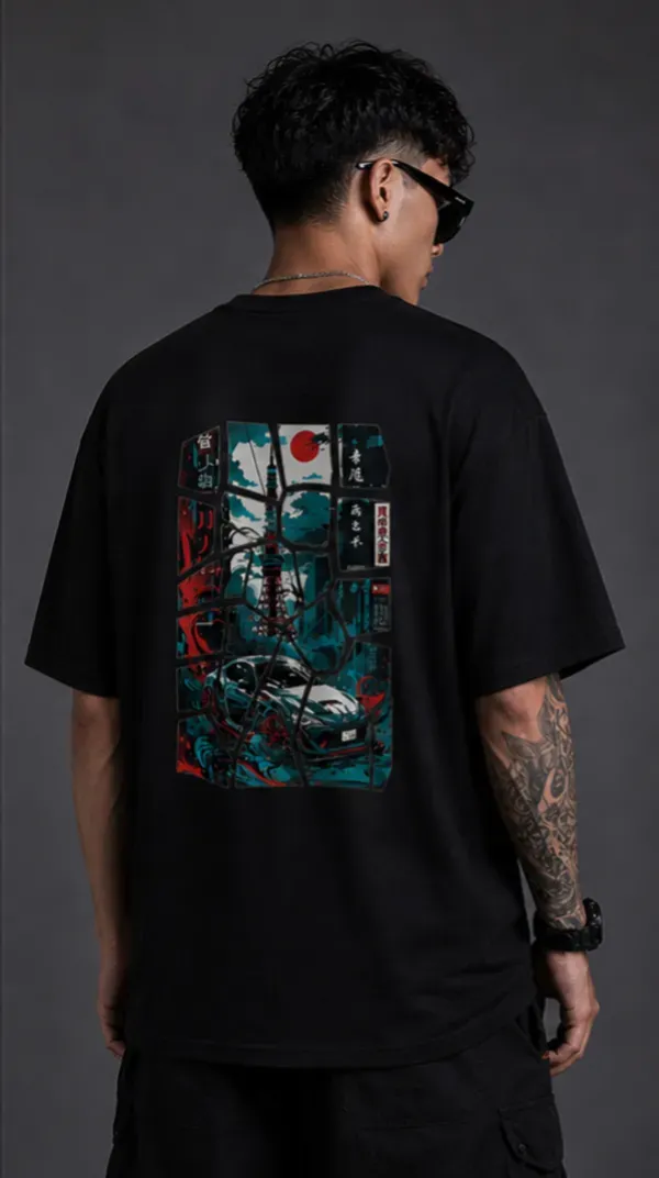 Samurai_Street_Racer_Oversized_Black_Tee