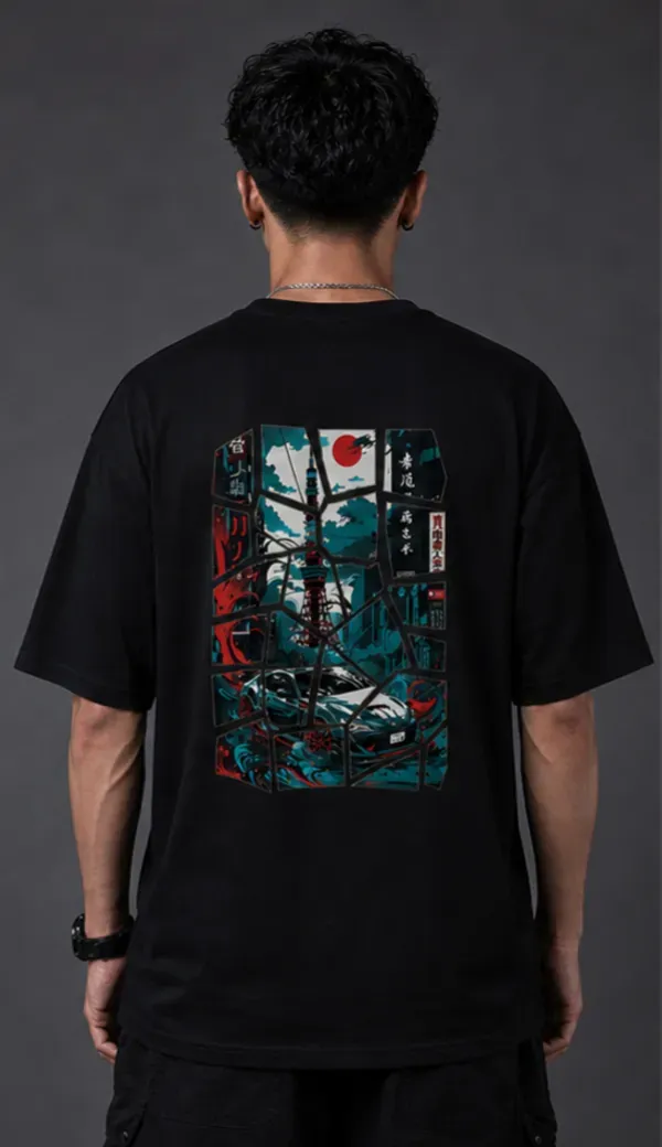Samurai_Street_Racer_Oversized_Black_Tee