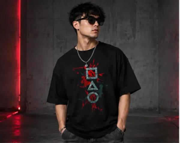 Premium_Graphic_Printed_Oversized_Black_Tee_260_Gsm