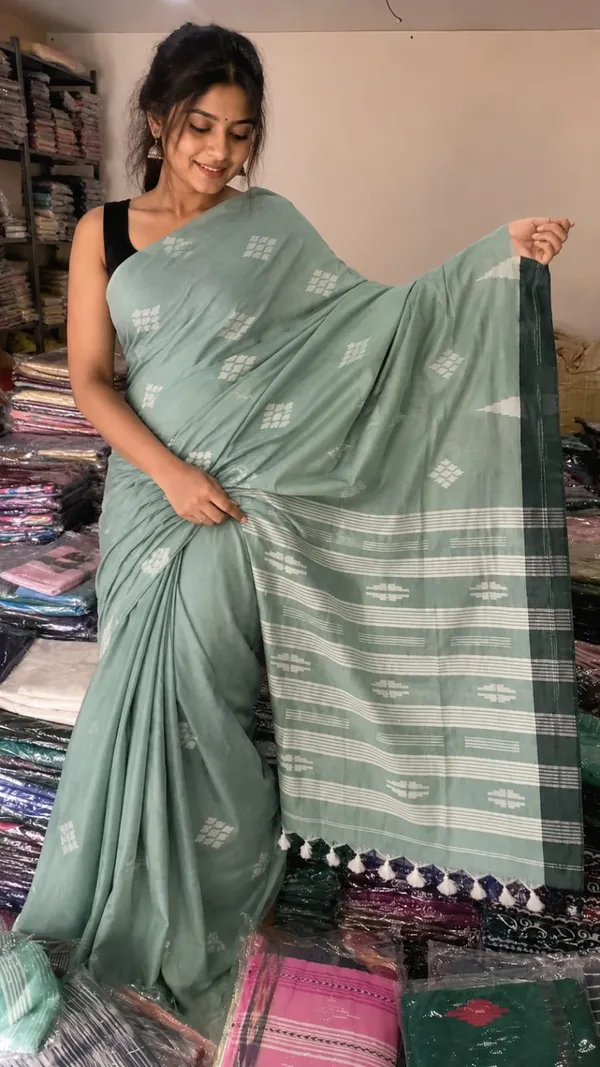 Sage_Green_Khadi_Handloom_Saree_For_Women