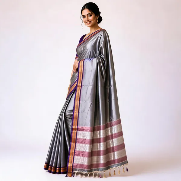 Grey_Pure_Cotton_Woven_Saree_For_Women