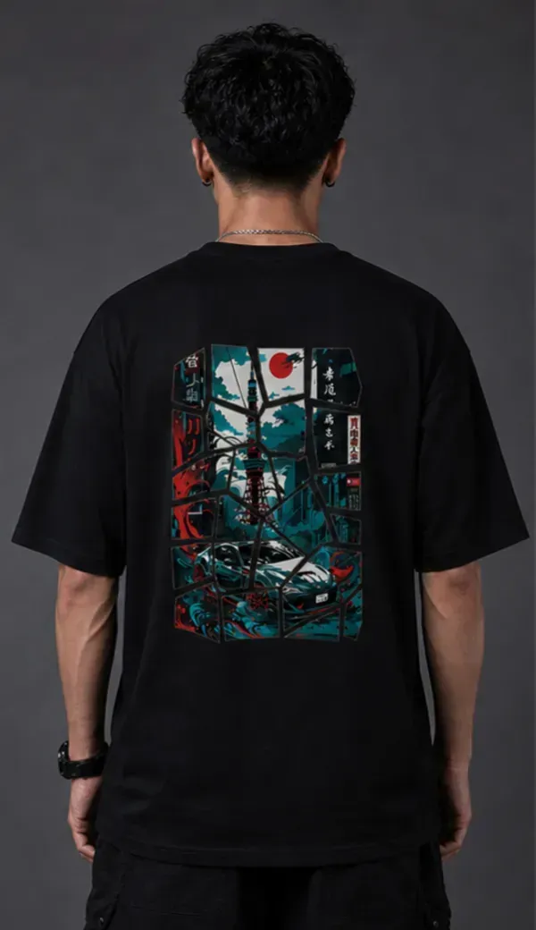 Samurai_Street_Racer_Oversized_Black_Tee
