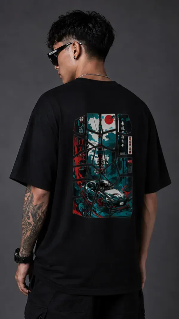 Samurai_Street_Racer_Oversized_Black_Tee