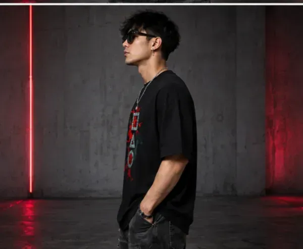 Premium_Graphic_Printed_Oversized_Black_Tee_260_Gsm
