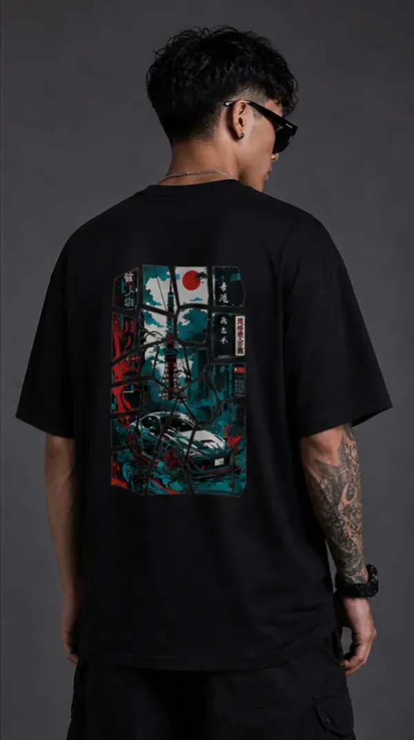 Samurai_Street_Racer_Oversized_Black_Tee