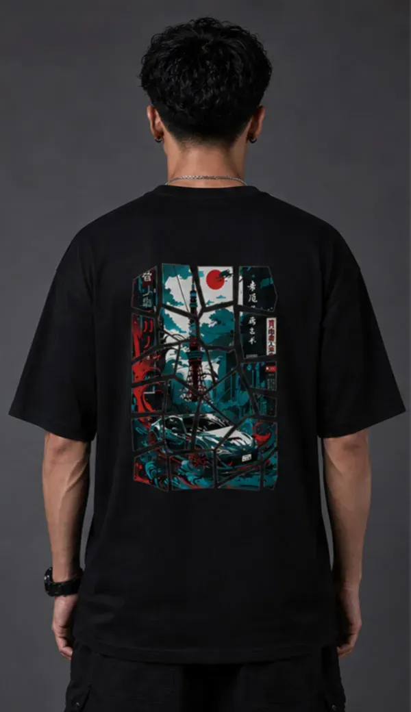 Samurai_Street_Racer_Oversized_Black_Tee