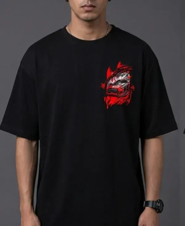 Samurai_Street_Racer_Oversized_Black_Tee