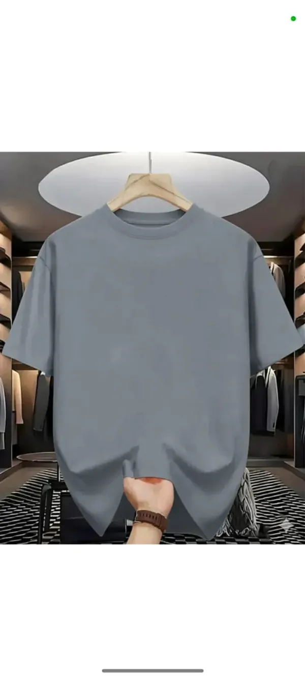 Grey_Casual_Fit_T_Shirt_For_Men