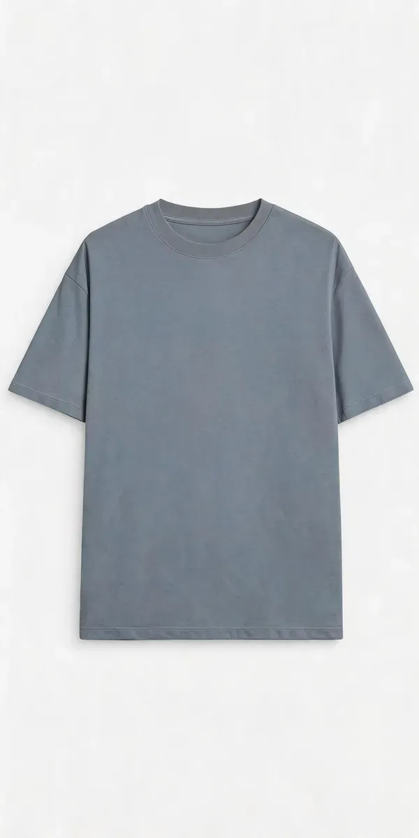 Grey_Casual_Fit_T_Shirt_For_Men