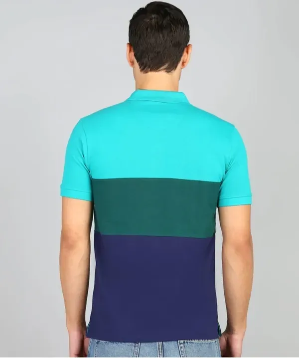 Multicolour_Color_Block_Polo_T_Shirt_For_Men