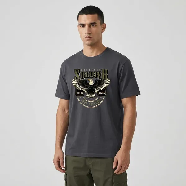 Grey_Graphic_Round_Neck_T_Shirt_For_Men
