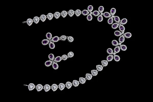 Elegant_Purple_Teardrop_Floral_Necklace_&_Earrings_Set