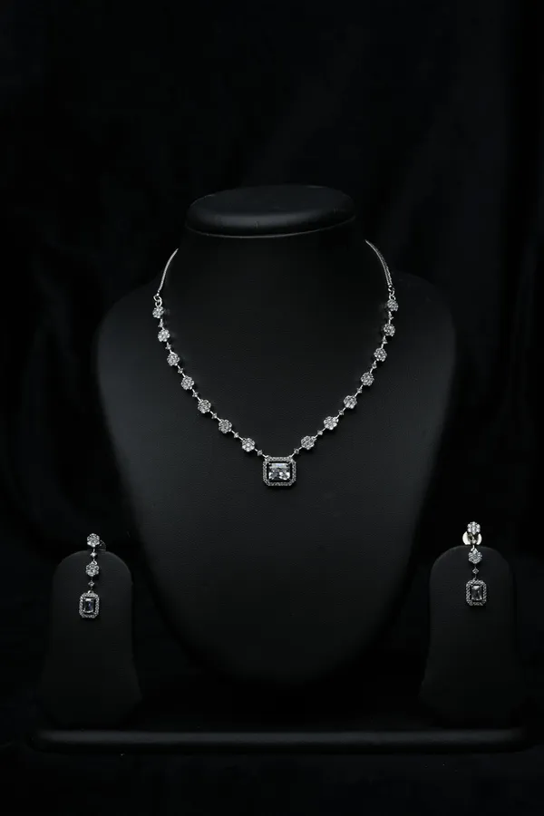 Regal_Square_Cz_Necklace_Set
