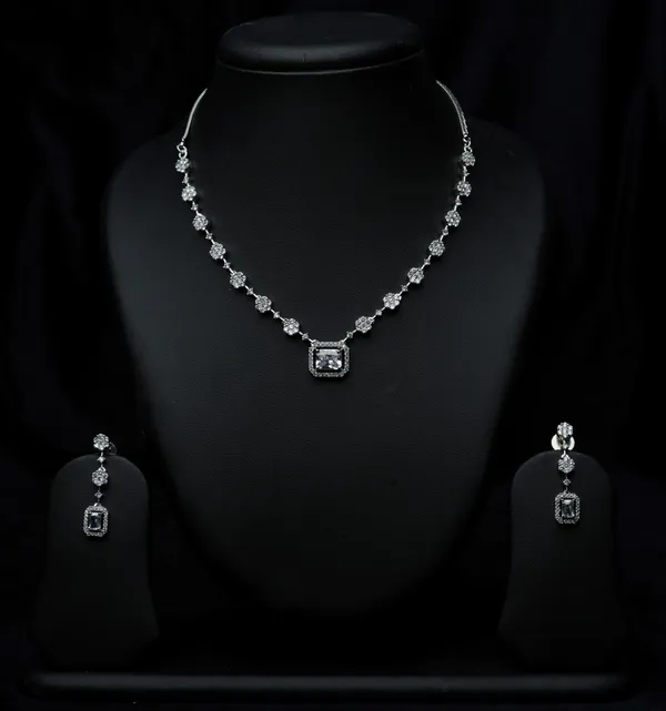 Regal_Square_Cz_Necklace_Set