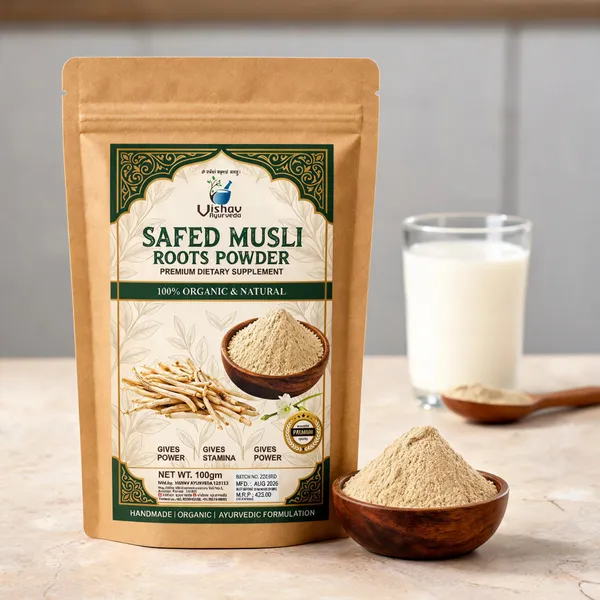Vishav_Ayurveda_Safed_Musli_Roots_Powder_Vitality_Support