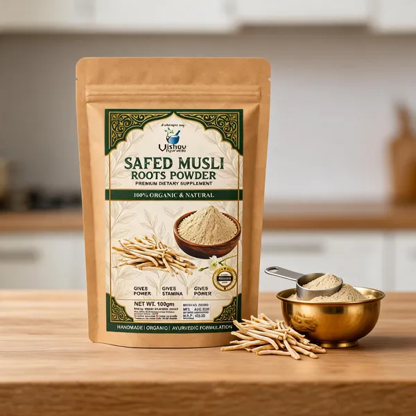Vishav_Ayurveda_Safed_Musli_Roots_Powder_Vitality_Support