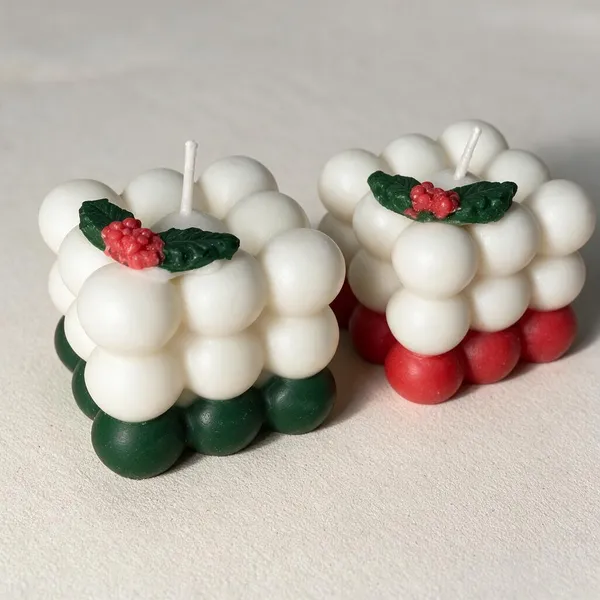Soy_Wax_Christmas_Clustered_Sphere_Bubble_Scented_Candle