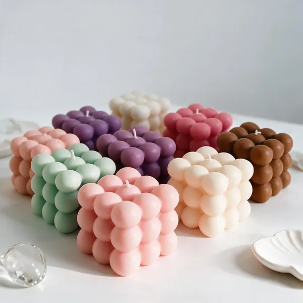Soy_Wax_Contemporary_Pastel_Bubble_Cube_Decorative_Candle