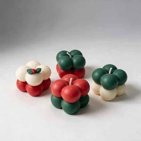Soy_Wax_Festive_Four-Lobed_Floral_Bubble_Scented_Candle