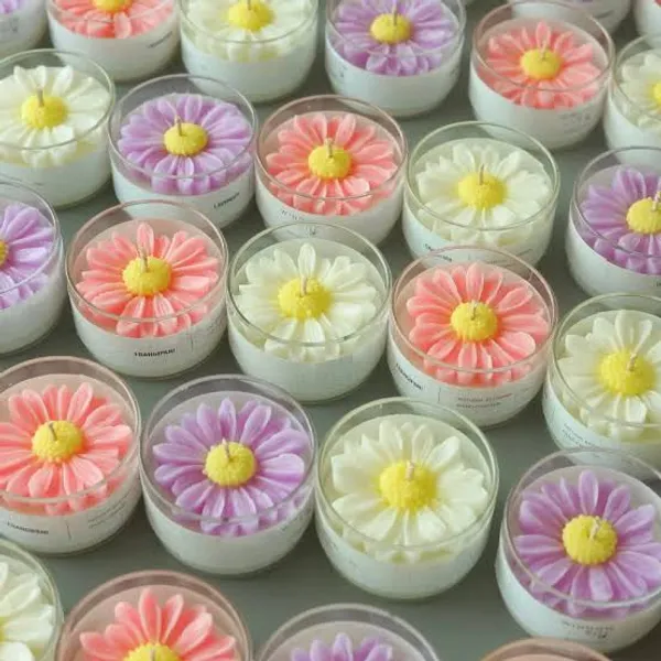 Glass_Soy_Wax_Floral_Daisy_Jar_Scented_Candle