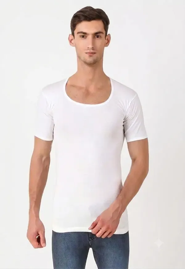 Men’S_Cotton_White_Round_Neck_Half_Sleeve_Cotton_Vet_Undershirt_Pack_Of_5