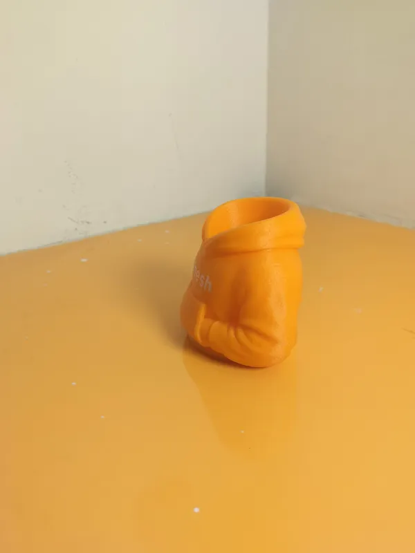 Pen_Stand_Orange_-_Personalised_Name_white