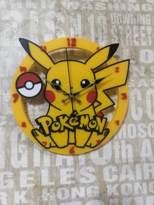 Pikachu_Pokeman_Clock