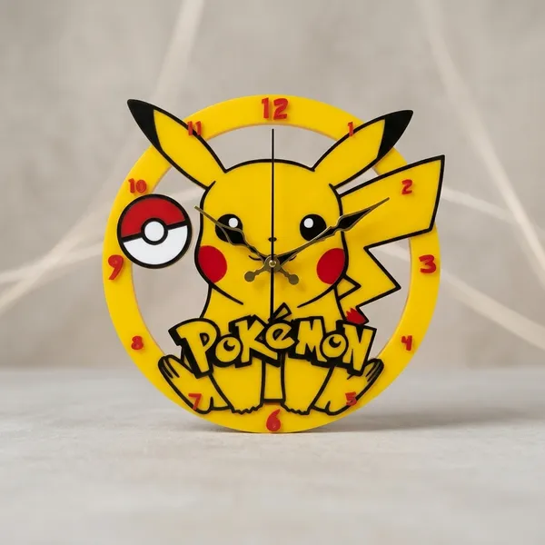 Pikachu_Pokeman_Clock