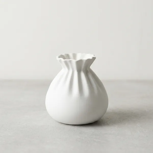 Potli_Vase_White