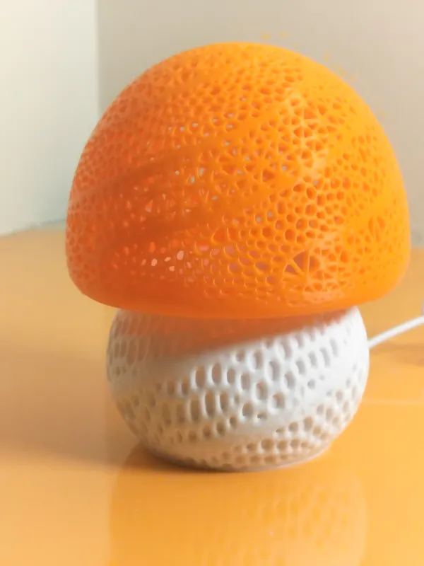 Mushroom_Night_Lamp_with_E10_LED_kit_White_and_Orange