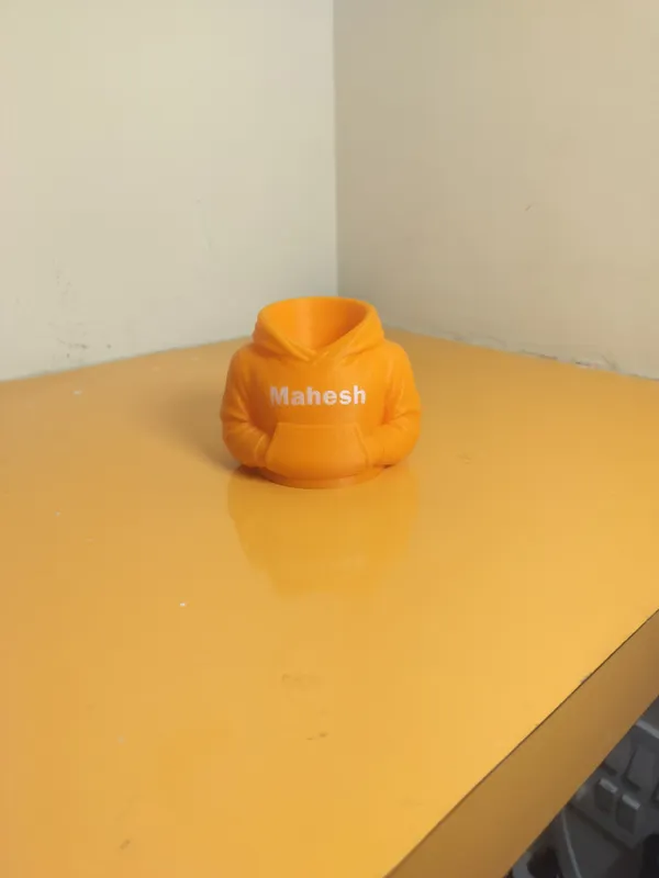 Pen_Stand_Orange_-_Personalised_Name_white