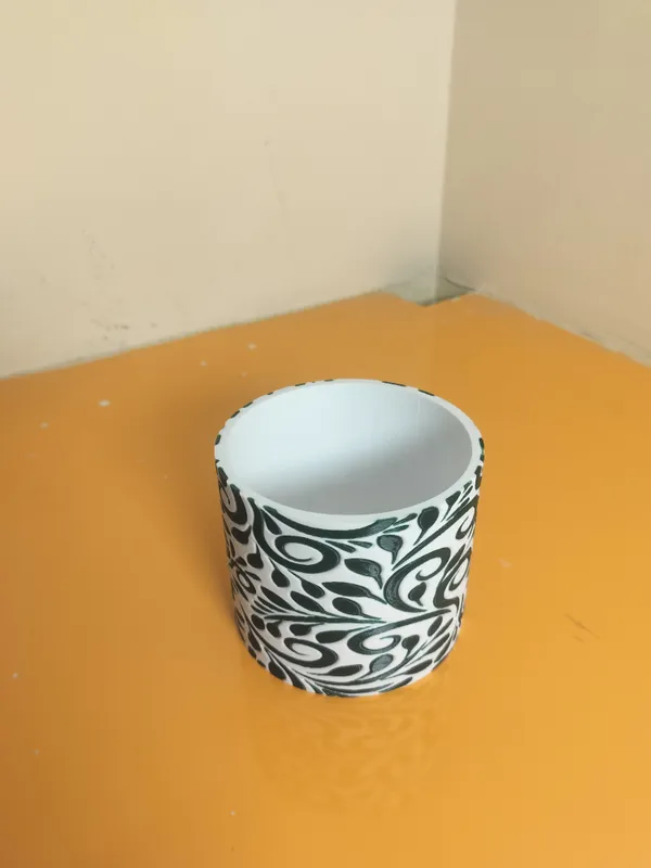 Floral_Textured_Planter_w/o_Base
