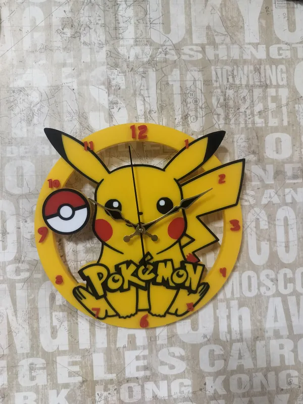 Pikachu_Pokeman_Clock
